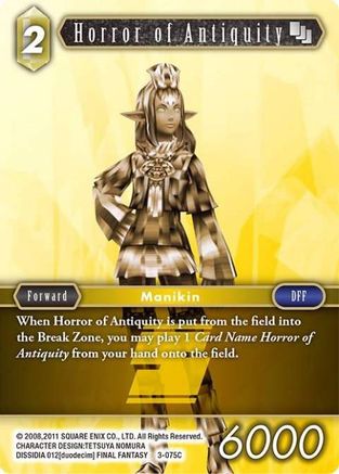 Horror of Antiquity (OPUS III) Foil - Premium Final Fantasy Single from Opus III - Just $0.31! Shop now at Game Crave Tournament Store