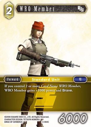 WRO Member (3-084C) (OPUS III) Foil - Premium Final Fantasy Single from Opus III - Just $0.25! Shop now at Game Crave Tournament Store