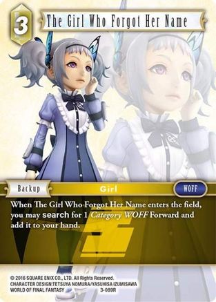 The Girl Who Forgot Her Name (OPUS III) Foil - Premium Final Fantasy Single from Opus III - Just $1.04! Shop now at Game Crave Tournament Store