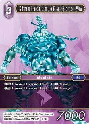 Simulacrum of a Hero (OPUS III) Foil - Premium Final Fantasy Single from Opus III - Just $0.42! Shop now at Game Crave Tournament Store