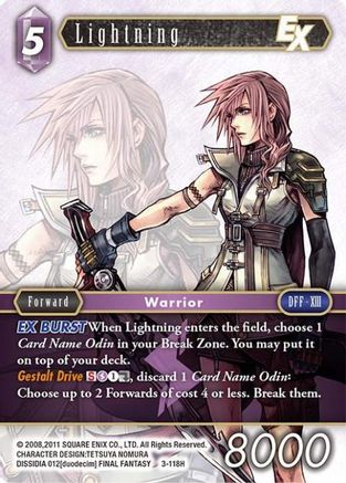 Lightning EX (OPUS III) - Premium Final Fantasy Single from Opus III - Just $0.77! Shop now at Game Crave Tournament Store