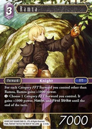 Ramza (OPUS III) Foil - Premium Final Fantasy Single from Opus III - Just $2.58! Shop now at Game Crave Tournament Store