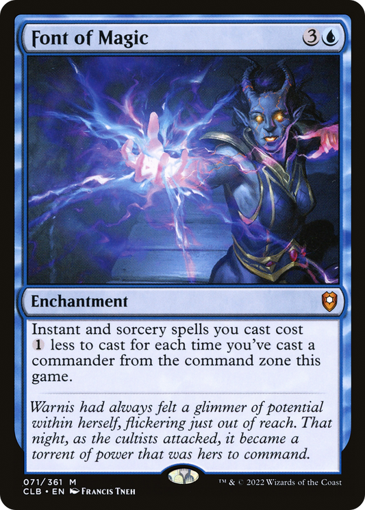 Font of Magic (CLB-071) - Commander Legends: Battle for Baldur's Gate - Premium MTG Single from Wizards of the Coast - Just $0.08! Shop now at Game Crave Tournament Store