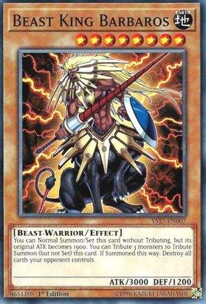 Beast King Barbaros (YS17-EN007) - Starter Deck: Link Strike 1st Edition - Premium Yugioh Single from Konami - Just $0.08! Shop now at Game Crave Tournament Store