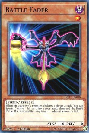 Battle Fader (YS17-EN018) - Starter Deck: Link Strike 1st Edition - Premium Yugioh Single from Konami - Just $0.34! Shop now at Game Crave Tournament Store