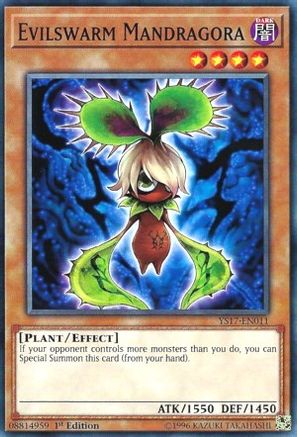 Evilswarm Mandragora (YS17-EN011) - Starter Deck: Link Strike 1st Edition - Premium Yugioh Single from Konami - Just $0.08! Shop now at Game Crave Tournament Store