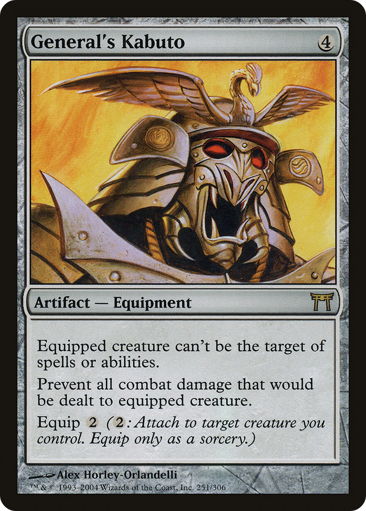 General's Kabuto (CHK-251) - Champions of Kamigawa Foil - Premium MTG Single from Wizards of the Coast - Just $10.44! Shop now at Game Crave Tournament Store