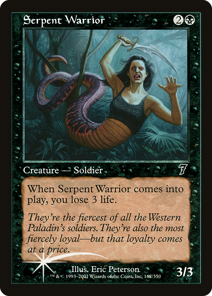 Serpent Warrior (7ED-162★) - Seventh Edition Foil - Premium MTG Single from Wizards of the Coast - Just $0.76! Shop now at Game Crave Tournament Store