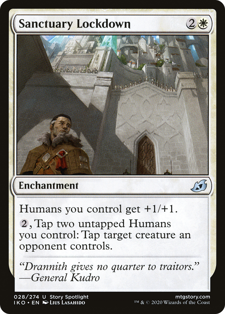 Sanctuary Lockdown (IKO-028) - Ikoria: Lair of Behemoths - Premium MTG Single from Wizards of the Coast - Just $0.25! Shop now at Game Crave Tournament Store
