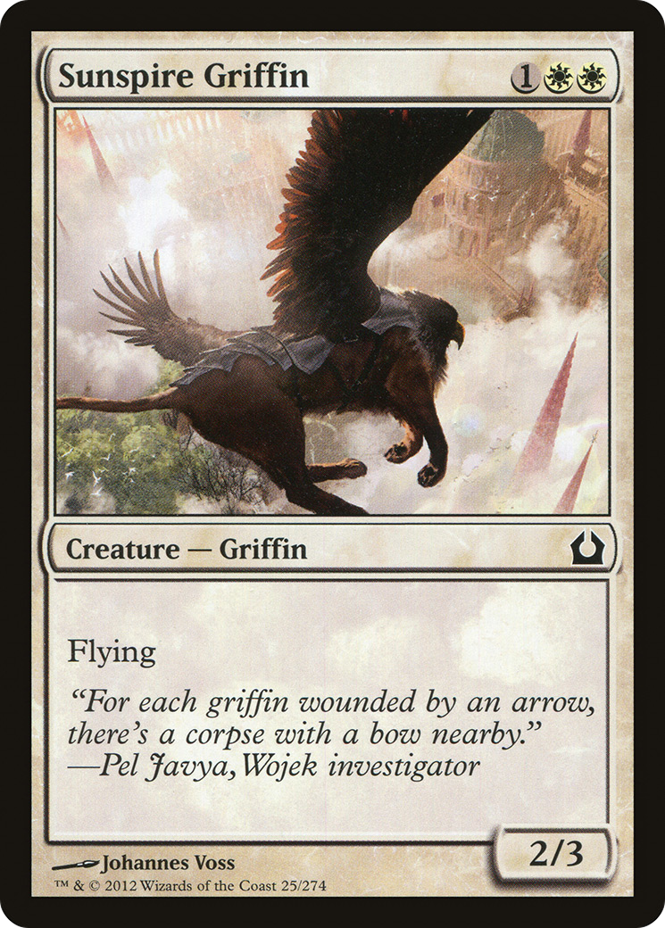 Sunspire Griffin (RTR-025) - Return to Ravnica Foil - Premium MTG Single from Wizards of the Coast - Just $0.08! Shop now at Game Crave Tournament Store