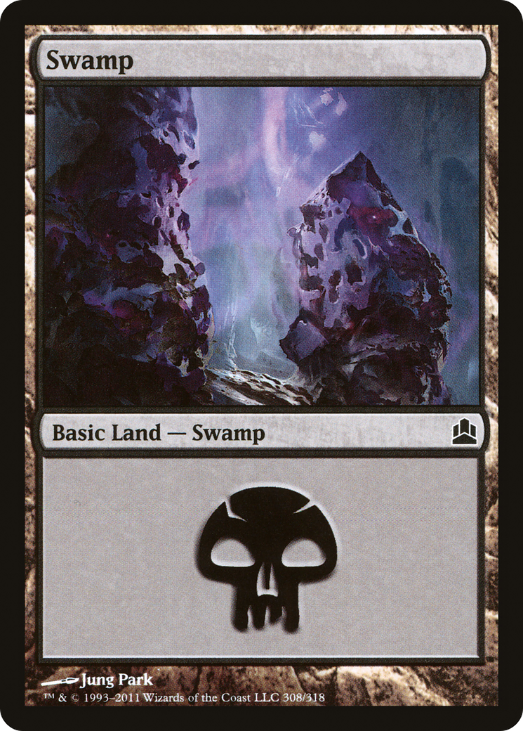 Swamp (CMD-308) - Commander 2011 - Premium MTG Single from Wizards of the Coast - Just $0.08! Shop now at Game Crave Tournament Store
