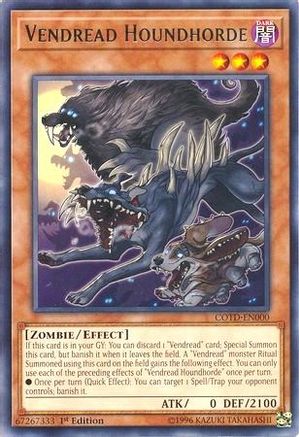 Vendread Houndhorde (COTD-EN000) - Code of the Duelist 1st Edition - Premium Yugioh Single from Konami - Just $0.40! Shop now at Game Crave Tournament Store