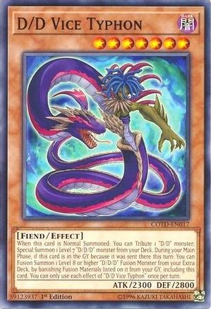 D/D Vice Typhon (COTD-EN017) - Code of the Duelist 1st Edition - Premium Yugioh Single from Konami - Just $0.25! Shop now at Game Crave Tournament Store