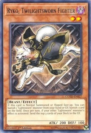 Ryko, Twilightsworn Fighter (COTD-EN027) - Code of the Duelist 1st Edition - Premium Yugioh Single from Konami - Just $0.32! Shop now at Game Crave Tournament Store