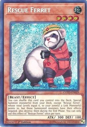 Rescue Ferret (COTD-EN029) - Code of the Duelist 1st Edition - Premium Yugioh Single from Konami - Just $0.79! Shop now at Game Crave Tournament Store