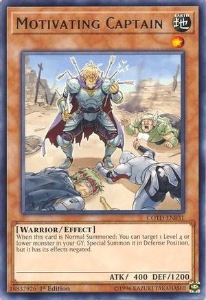 Motivating Captain (COTD-EN031) - Code of the Duelist 1st Edition - Premium Yugioh Single from Konami - Just $0.25! Shop now at Game Crave Tournament Store