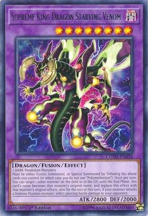 Supreme King Dragon Starving Venom (COTD-EN038) - Code of the Duelist Unlimited - Premium Yugioh Single from Konami - Just $0.33! Shop now at Game Crave Tournament Store