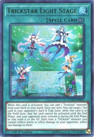 Trickstar Light Stage (COTD-EN053) - Code of the Duelist 1st Edition - Premium Yugioh Single from Konami - Just $0.77! Shop now at Game Crave Tournament Store