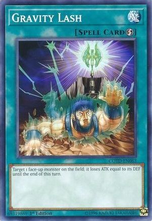 Gravity Lash (COTD-EN063) - Code of the Duelist Unlimited - Premium Yugioh Single from Konami - Just $0.08! Shop now at Game Crave Tournament Store