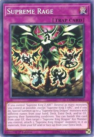Supreme Rage (COTD-EN070) - Code of the Duelist Unlimited - Premium Yugioh Single from Konami - Just $0.08! Shop now at Game Crave Tournament Store