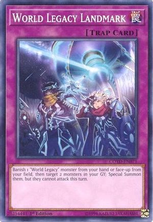World Legacy Landmark (COTD-EN071) - Code of the Duelist Unlimited - Premium Yugioh Single from Konami - Just $0.25! Shop now at Game Crave Tournament Store