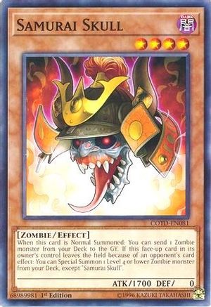 Samurai Skull (COTD-EN081) - Code of the Duelist 1st Edition - Premium Yugioh Single from Konami - Just $0.23! Shop now at Game Crave Tournament Store