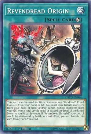 Revendread Origin (COTD-EN084) - Code of the Duelist 1st Edition - Premium Yugioh Single from Konami - Just $0.34! Shop now at Game Crave Tournament Store