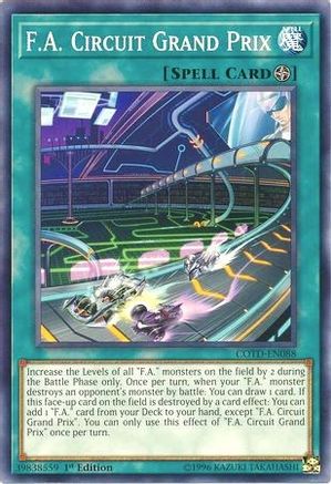 F.A. Circuit Grand Prix (COTD-EN088) - Code of the Duelist 1st Edition - Premium Yugioh Single from Konami - Just $0.25! Shop now at Game Crave Tournament Store