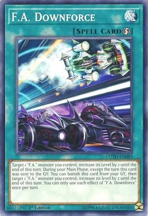 F.A. Downforce (COTD-EN089) - Code of the Duelist 1st Edition - Premium Yugioh Single from Konami - Just $0.25! Shop now at Game Crave Tournament Store