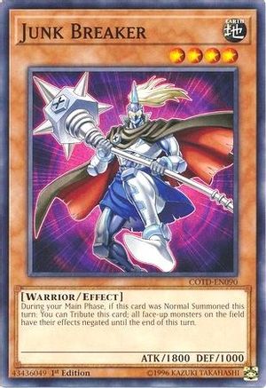 Junk Breaker (COTD-EN090) - Code of the Duelist 1st Edition - Premium Yugioh Single from Konami - Just $0.25! Shop now at Game Crave Tournament Store