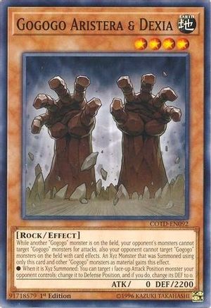 Gogogo Aristera & Dexia (COTD-EN092) - Code of the Duelist 1st Edition - Premium Yugioh Single from Konami - Just $0.25! Shop now at Game Crave Tournament Store