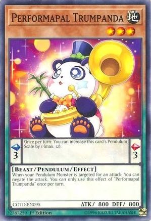 Performapal Trumpanda (COTD-EN095) - Code of the Duelist 1st Edition - Premium Yugioh Single from Konami - Just $0.25! Shop now at Game Crave Tournament Store