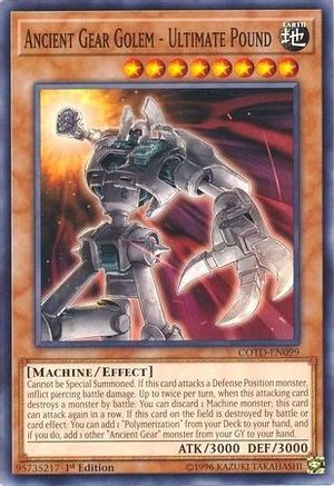 Ancient Gear Golem - Ultimate Pound (COTD-EN099) - Code of the Duelist 1st Edition - Premium Yugioh Single from Konami - Just $0.25! Shop now at Game Crave Tournament Store
