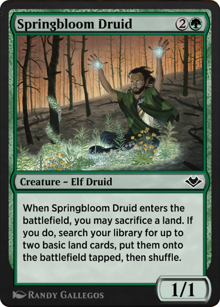 Springbloom Druid (J21-642) - Jumpstart: Historic Horizons - Premium MTG Single from Wizards of the Coast - Just $0! Shop now at Game Crave Tournament Store