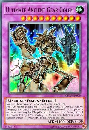 Ultimate Ancient Gear Golem (OP05-EN009) - OTS Tournament Pack 5 Unlimited - Premium Yugioh Single from Konami - Just $0.88! Shop now at Game Crave Tournament Store