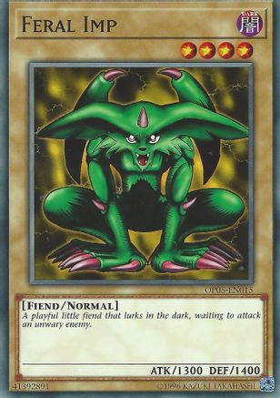 Feral Imp (OP05-EN015) - OTS Tournament Pack 5 Unlimited - Premium Yugioh Single from Konami - Just $0.25! Shop now at Game Crave Tournament Store