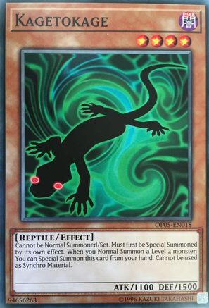 Kagetokage (OP05-EN018) - OTS Tournament Pack 5 Unlimited - Premium Yugioh Single from Konami - Just $0.33! Shop now at Game Crave Tournament Store