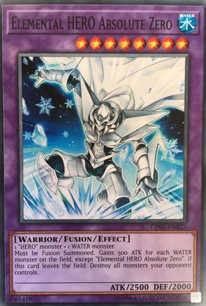 Elemental HERO Absolute Zero (OP05-EN023) - OTS Tournament Pack 5 Unlimited - Premium Yugioh Single from Konami - Just $4.26! Shop now at Game Crave Tournament Store