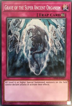 Grave of the Super Ancient Organism (OP05-EN027) - OTS Tournament Pack 5 Unlimited - Premium Yugioh Single from Konami - Just $0.46! Shop now at Game Crave Tournament Store