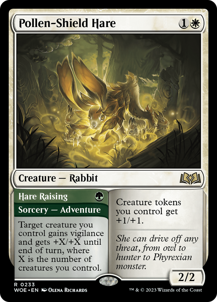 Pollen-Shield Hare // Hare Raising (WOE-233) - Wilds of Eldraine - Premium MTG Single from Wizards of the Coast - Just $0.08! Shop now at Game Crave Tournament Store