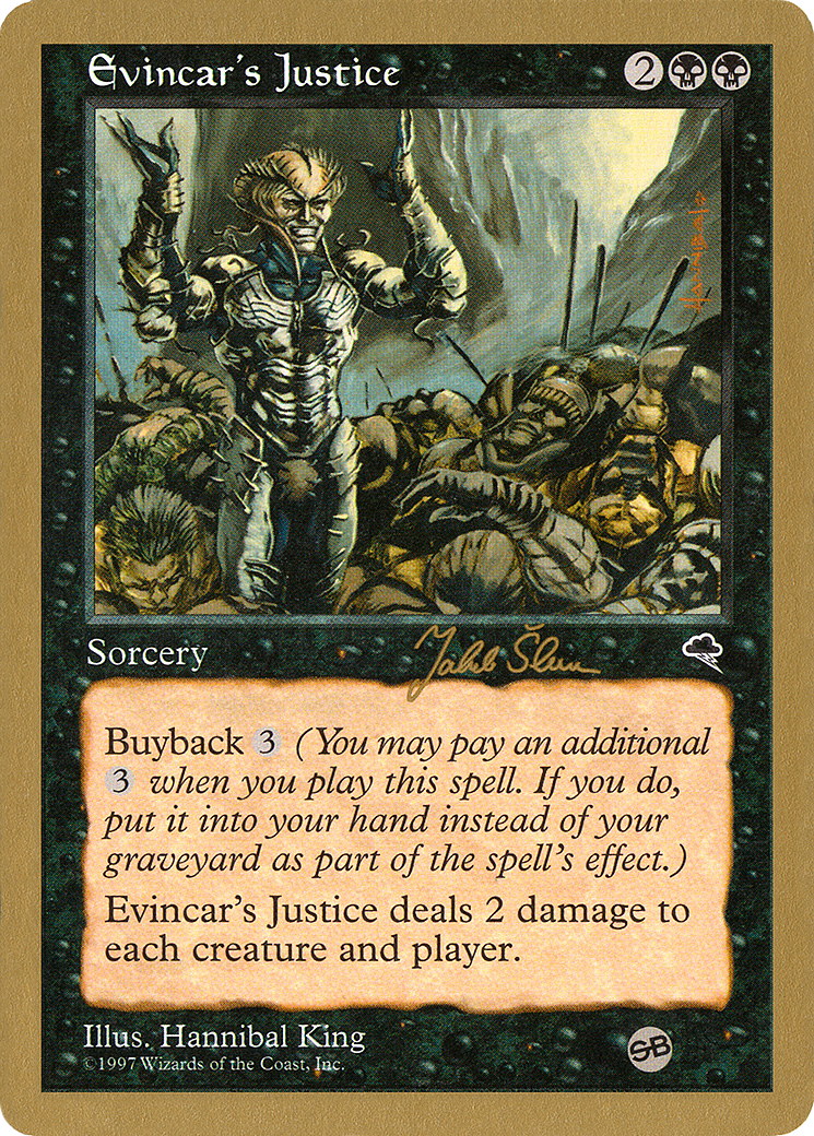 Evincar's Justice (WC99-JS134SB) - World Championship Decks 1999 - Premium MTG Single from Wizards of the Coast - Just $0.79! Shop now at Game Crave Tournament Store