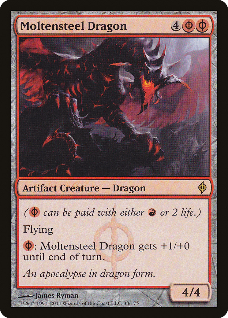 Moltensteel Dragon (NPH-088) - New Phyrexia - Premium MTG Single from Wizards of the Coast - Just $0.16! Shop now at Game Crave Tournament Store