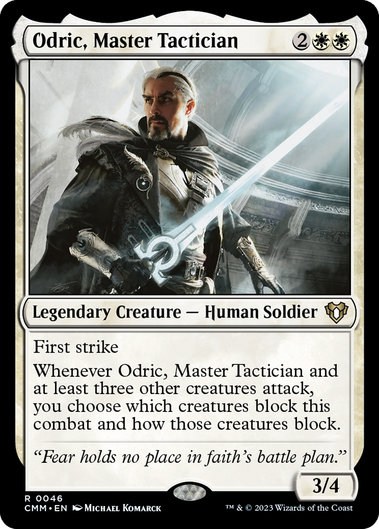 Odric, Master Tactician (CMM-046) - Commander Masters - Premium MTG Single from Wizards of the Coast - Just $0.08! Shop now at Game Crave Tournament Store