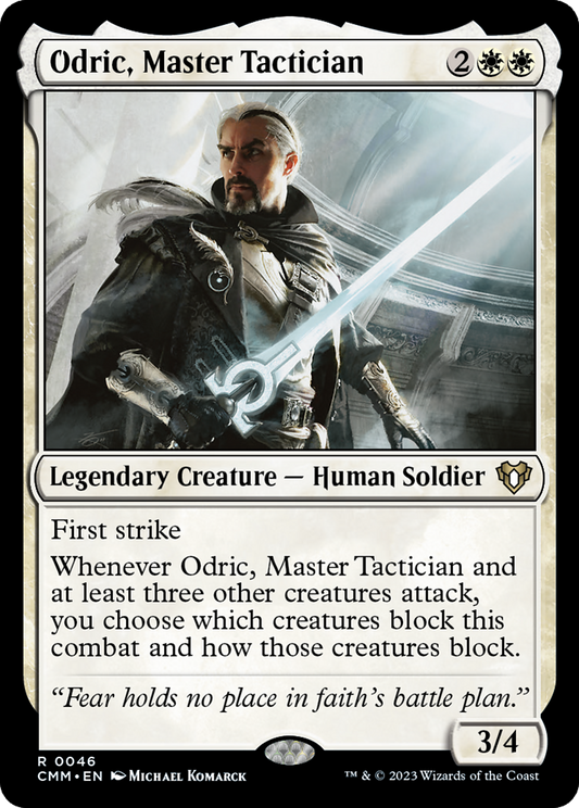 Odric, Master Tactician (CMM-046) - Commander Masters - Premium MTG Single from Wizards of the Coast - Just $0.08! Shop now at Game Crave Tournament Store