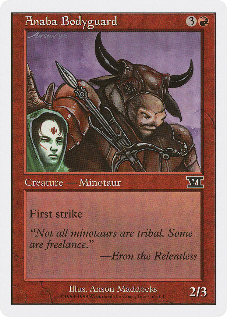 Anaba Bodyguard (6ED-164) - Classic Sixth Edition - Premium MTG Single from Wizards of the Coast - Just $0.08! Shop now at Game Crave Tournament Store