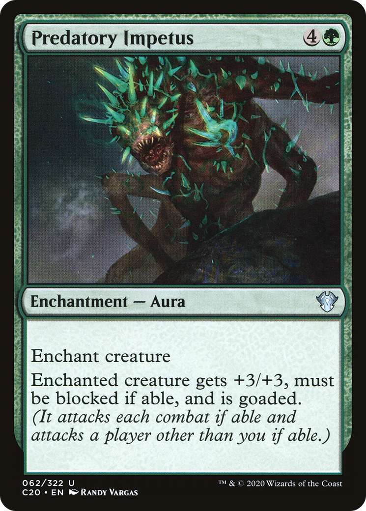Predatory Impetus (C20-062) - Commander 2020 - Premium MTG Single from Wizards of the Coast - Just $0.08! Shop now at Game Crave Tournament Store