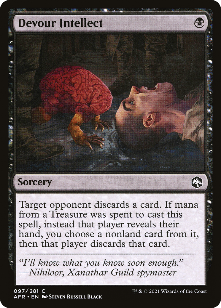 Devour Intellect (AFR-097) - Adventures in the Forgotten Realms - Premium MTG Single from Wizards of the Coast - Just $0.25! Shop now at Game Crave Tournament Store