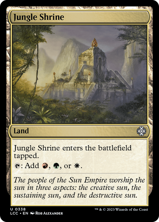 Jungle Shrine (LCC-338) - The Lost Caverns of Ixalan Commander - Premium MTG Single from Wizards of the Coast - Just $0.09! Shop now at Game Crave Tournament Store