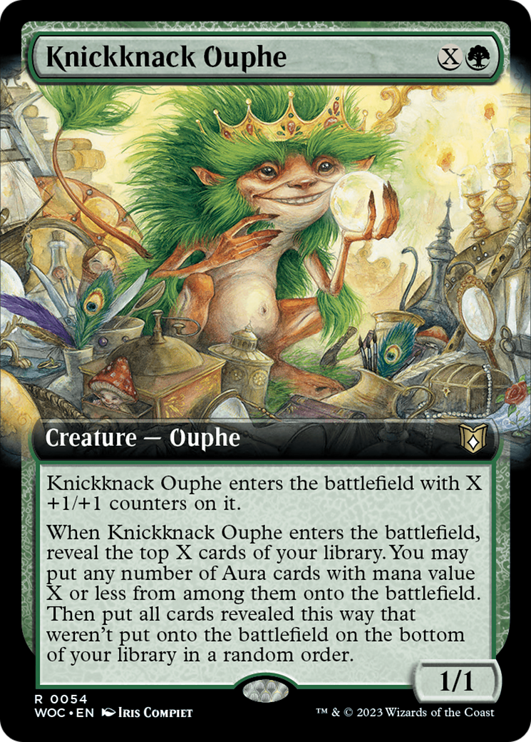 Knickknack Ouphe (WOC-054) - Wilds of Eldraine Commander: (Extended Art) - Premium MTG Single from Wizards of the Coast - Just $0.08! Shop now at Game Crave Tournament Store