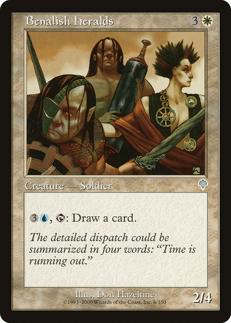 Benalish Heralds (INV-006) - Invasion - Premium MTG Single from Wizards of the Coast - Just $0.25! Shop now at Game Crave Tournament Store